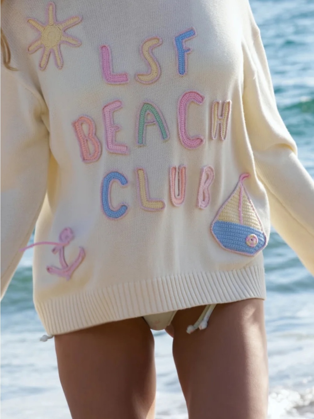 2026 LoveShackFancy Beach Club Collection Kora Pullover